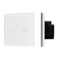 Изображение Выключатель сенсорный SWT-OMALI-S02-ZB-WH (250V, 10A, Zigbee) (Arlight, Стекло)